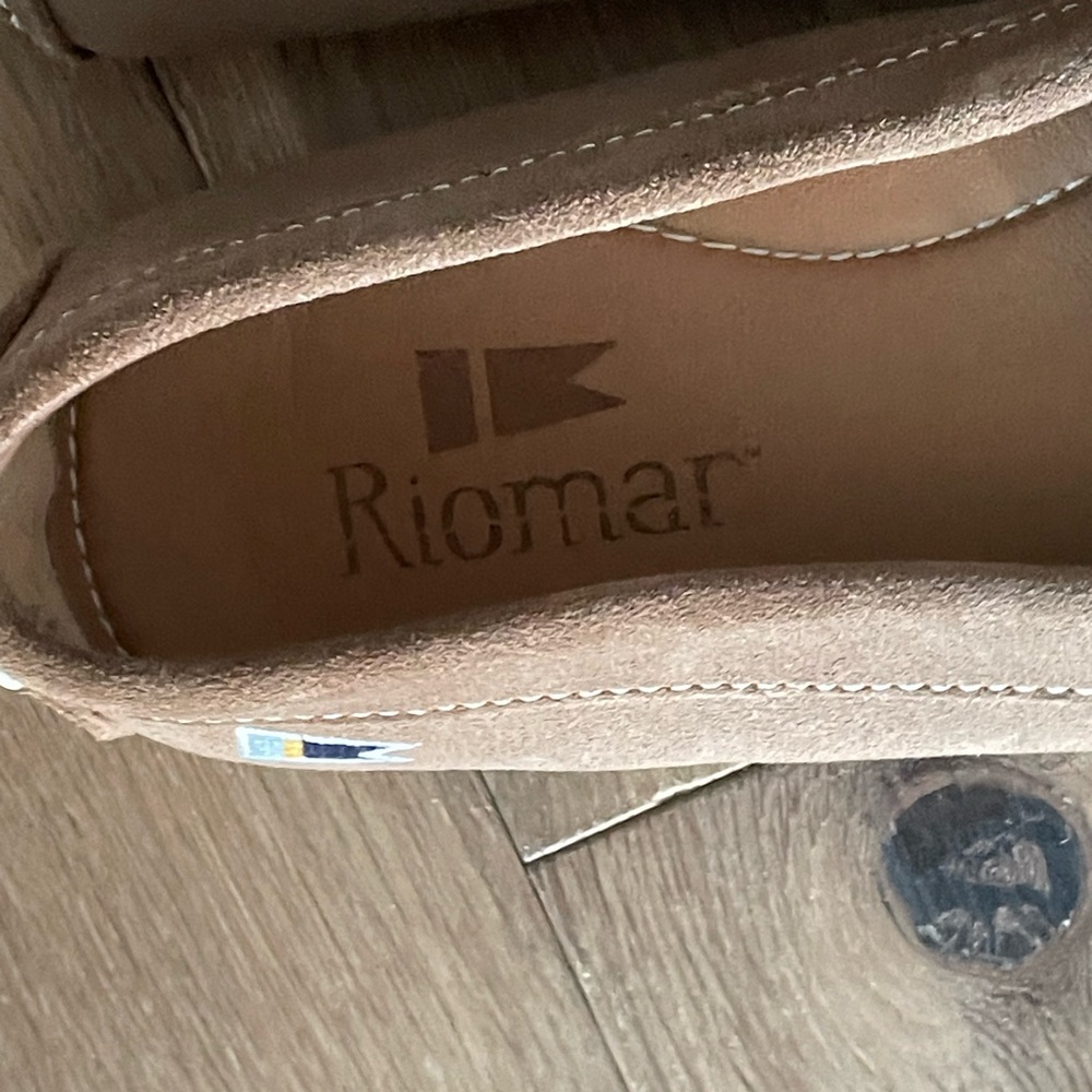 Riomar Tan Suede Driving Nautical Loafers - Picture 4 of 13